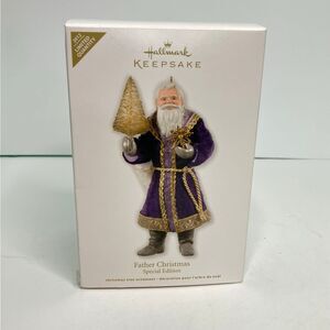 Hallmark FATHER CHRISTMAS 2012 Keepsake Ornament  Santa Purple Special Edition
